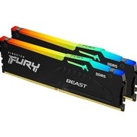 Kingston Fury Beast KF560C30BBEAK2-64 64GB (32GB 4G x 64-Bit x 2 pcs.) DDR5-6000 CL30 288-Pin DIMM Kit