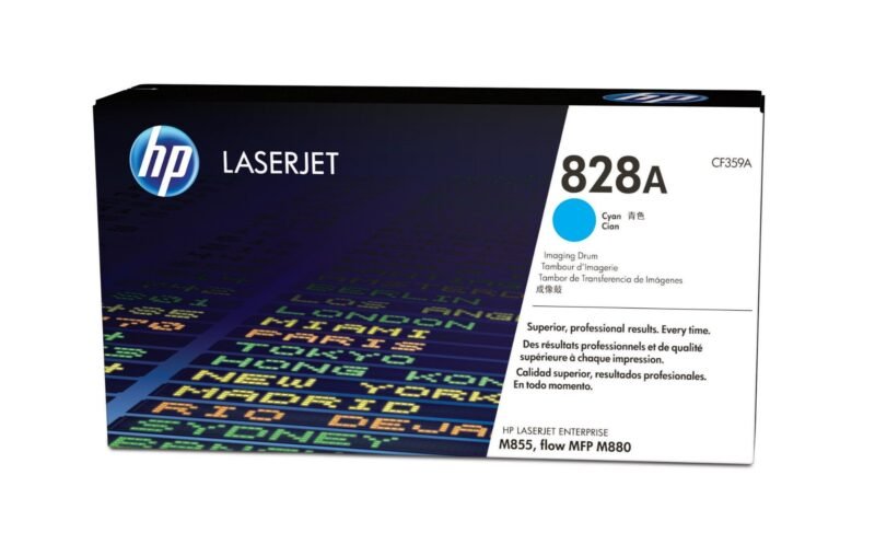 HP 828A cyaan LaserJet fotogevoelige rol, foto 1 van 1