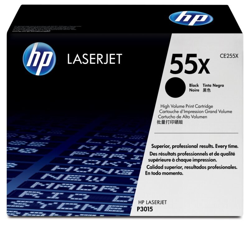 HP 55X - High Yield - black - original - LaserJet - toner cartridge (CE255X), photo 1 of 1