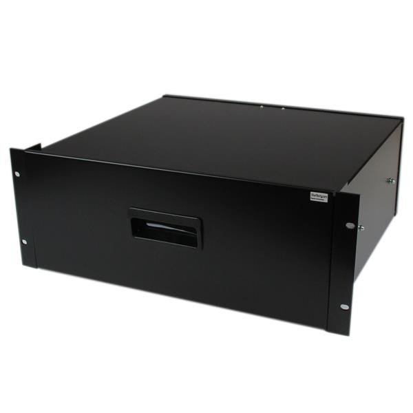 STARTECH.COM 4U Black Steel Storage Drawer for 19in Racks and Cabinets - Rack storage drawer - 4U, photo 1 of 1
