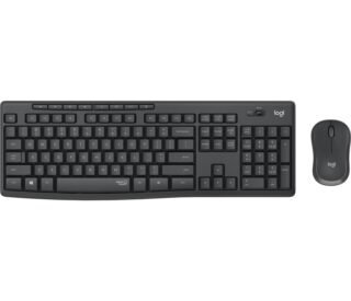 LOGITECH MK295 Keyboard & Mouse - USB Wireless RF - French - Graphite - USB Wireless RF Mouse