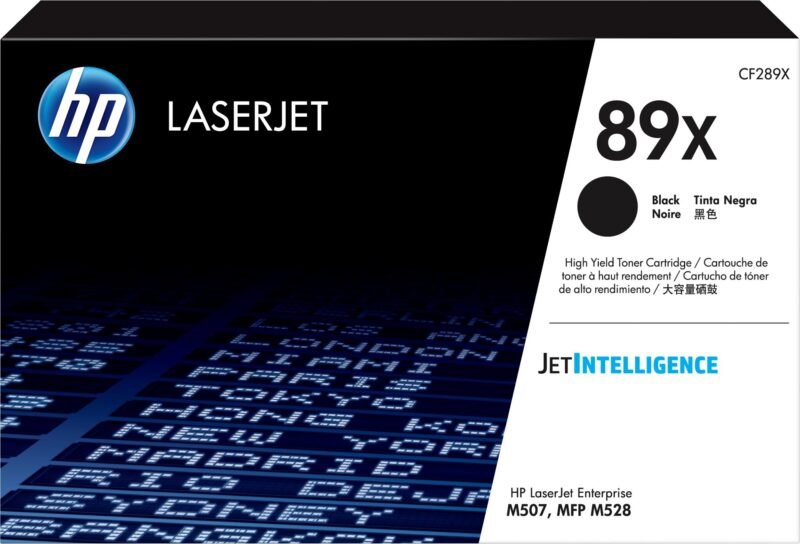 HP 89X Toner Cartridge - Black - Laser - High Yield - 10000 Pages - 1 Pack, photo 1 of 1