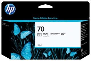 HP 70 zwarte DesignJet fotoinktcartridge, 130 ml
