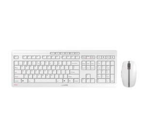 CHERRY STREAM DESKTOP RECHARGE - keyboard and mouse set - QWERTY - US with Euro symbol - pale grey