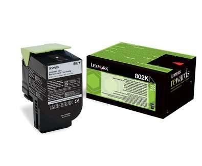LEXMARK 802K - black - original - toner cartridge - LCCP, LRP, photo 1 of 1