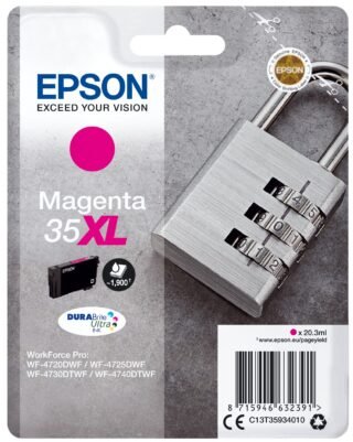Epson Padlock 35XL Hangslot DURABrite Ultra afzonderlijke magenta inkt
