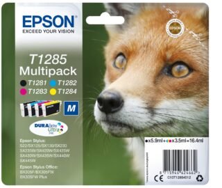 EPSON T1285 Multipack - 4-pack - black, yellow, cyan, magenta - original - ink cartridge