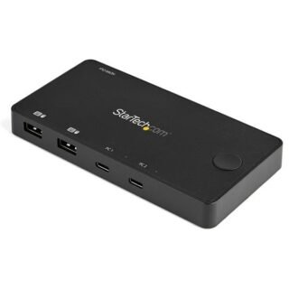 STARTECH.COM 2 Port USB C KVM Switch 4K HDMI w/Cables
