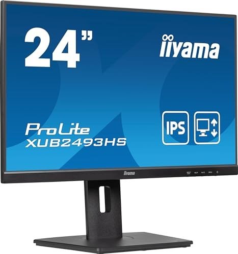 iiyama XUB2493HS-B6 24 inch IPS Slim Bezel, 4ms, Full HD 1920x1080, HDMI/DP, Height Adjustable Stand, photo 1 of 1