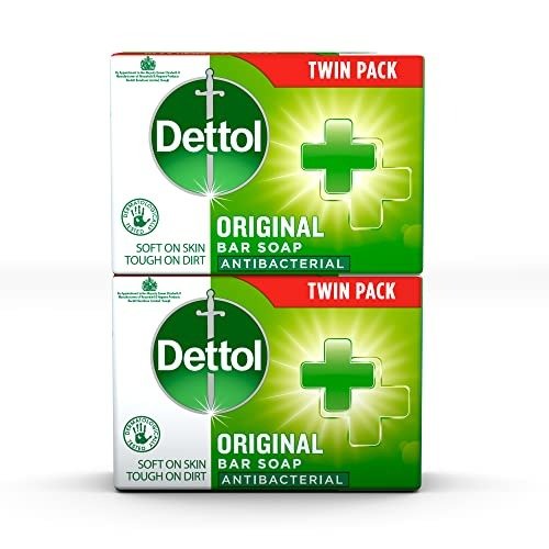 Dettol Antibacterial Soap Bar Multipack, 2 X 100g, Total 200g, Body Cleanser, Disinfectant, Kills 99.99% Of Germs, Effective Wash, Hygiene Essential, photo 1 of 1