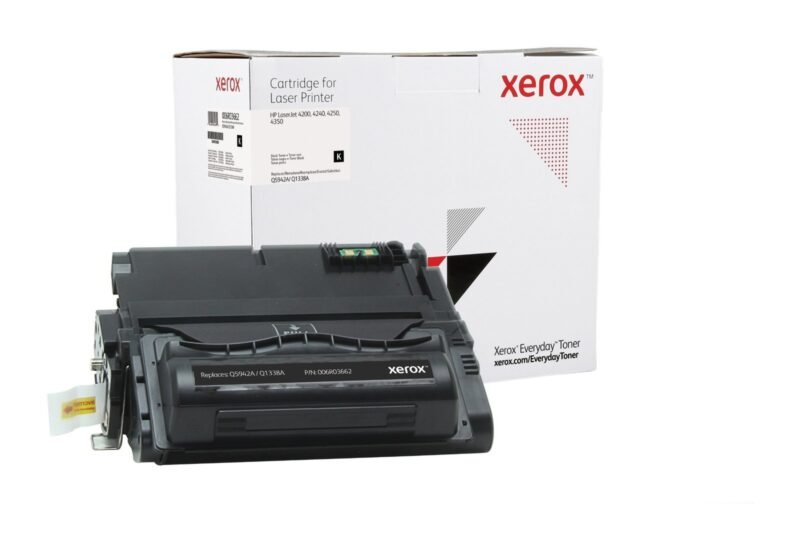 Everyday™ Zwart Toner van Xerox is compatibel met HP 38A (Q5942A/ Q1338A), Standaard capaciteit, foto 1 van 1