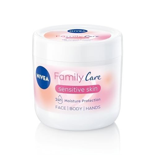 NIVEA Almond, Family Care Sensitive Moisturising Cream, Body Cream for Dry Skin, Sensitive Skin Moisturiser with Natural Almond Oil, Suitable for the Whole Family, 450 ml, photo 1 of 1