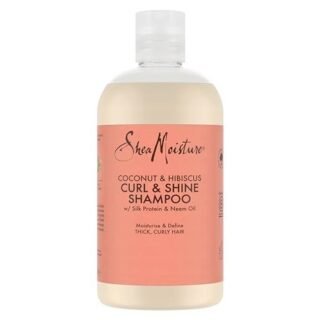 Shea Moisture Coconut & Hibiscus sulphate free shampoo Curl & Shine Shampoo for thick, curly hair, 384ml