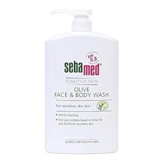 Sebamed Olive Face and Body Wash Pump Pot, 1L