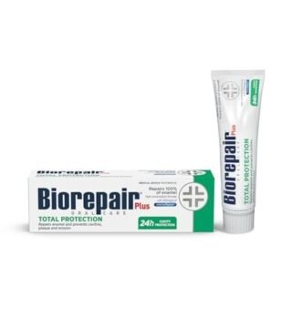 Biorepair Plus Total Protection Toothpaste - 200mg/g microRepair Fluoride Free Hydroxyapatite Toothpaste– Repairs The Enamel and Fights Oral Cavity Bacteria