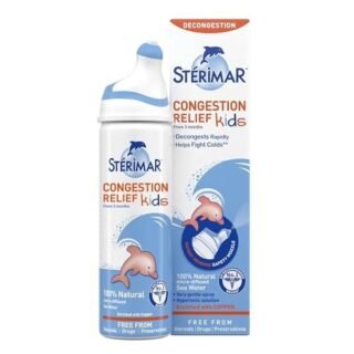 Sterimar Congestion Relief Kids, Nasal Spray, 100% Natural Sea Water, 50 ml