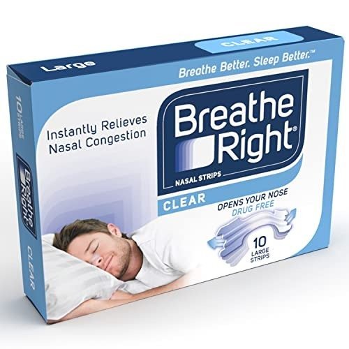 Breathe Right Nasal Strips Clear Large 10s, Instantly Relieves Nasal Congestion, Helps Reduce Snoring, Drug-free, Snoring Aid for Men and Women, photo 1 of 1