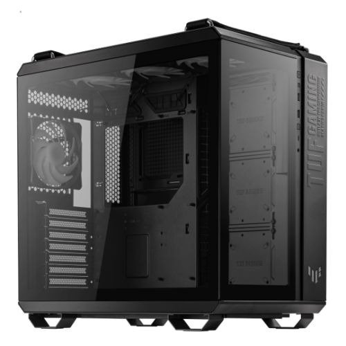 Asus TUF Gaming GT502 Plus Case w/ Front & Side Glass Windows, ATX, Dual Chamber, Modular Design, 4x ARGB Fans & Lighting Hub, USB-C, Carry Handles, Black, photo 1 of 1