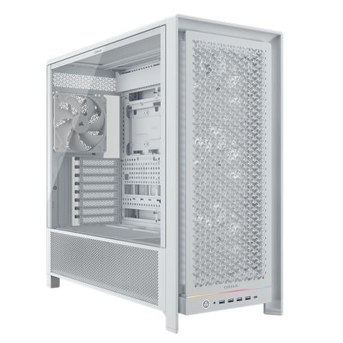 Corsair FRAME 5000D RS Modular Gaming Case w/ Glass Side, E-ATX, 4x PWM Fans, InfiniRail Fan Mounting, USB-C, ARGB Strip, Asus BTF Compatible, White, photo 1 of 1