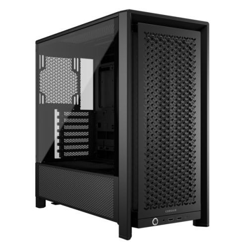 Corsair FRAME 4000D Modular Gaming Case w/ Glass Side, E-ATX, No Fans, InfiniRail Fan Mounting, USB-C, Asus BTF Compatible, Black, photo 1 of 1