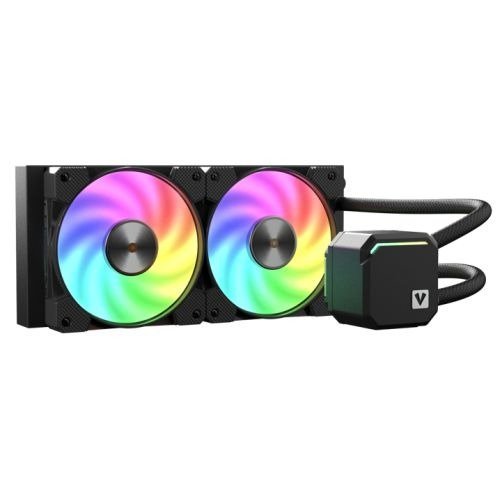 Vida BiFrost 240mm ARGB Liquid CPU Cooler, 2x ARGB PWM Fans, ARGB CPU Block, 250W TDP, Black, photo 1 of 1