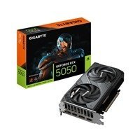 Gigabyte (GV-N5050WF2OC-8GD) GeForce RTX 5050 GAMING OC 8GB, GDDR6 Graphics Card, 2560 Cuda Core, 2587MHz Core Clock, Windforce cooling system, Dual Fan, 2x DisplayPorts / 2x HDMI Ports