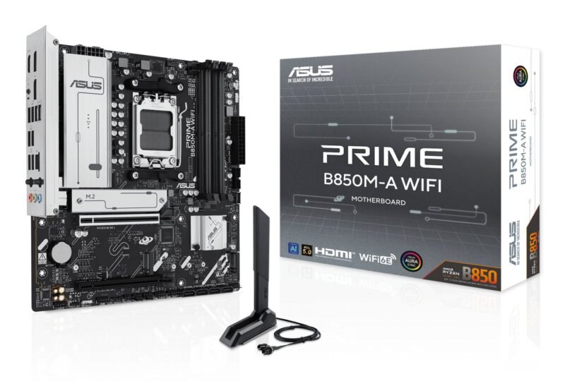 ASUS PRIME B850M-A WIFI AMD B850 Socket AM5 micro ATX, photo 1 of 10
