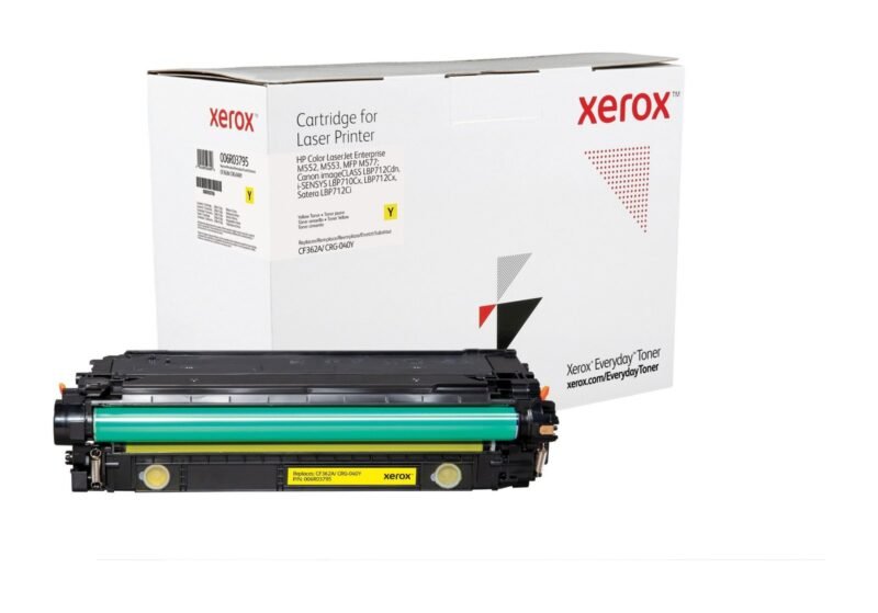 XEROX Everyday Replacement For CF362A/CRG-040Y Laser Toner Yellow 006R03795, photo 1 of 1