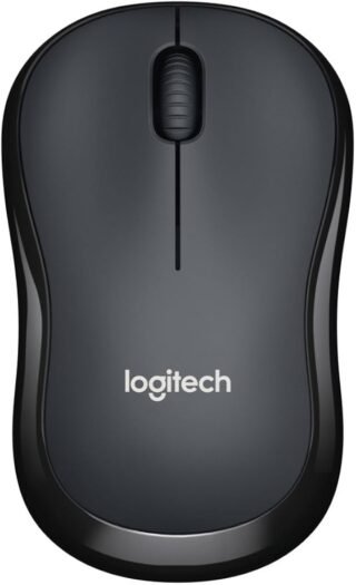 Logitech M220 Wireless Optical RF Mouse 1000 DPI Ambidextrous Charcoal – Mouse (Ambidextrous, Optical, RF Wireless, 1000 Dpi, 75.2 G, Charcoal)