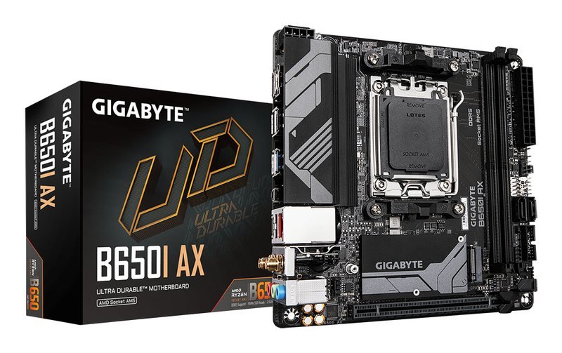 GIGABYTE B650I AX motherboard AMD B650 Socket AM5 mini ITX, photo 1 of 5