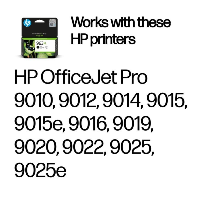 HP 963XL High Yield Black Original Ink Cartridge, photo 1 of 14